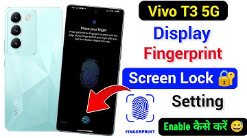 Vivo T3 5g in Display Fingerprint Lock Enable | Vivo T3 Display Fingerprint Screen Lock Kaise Lagaye