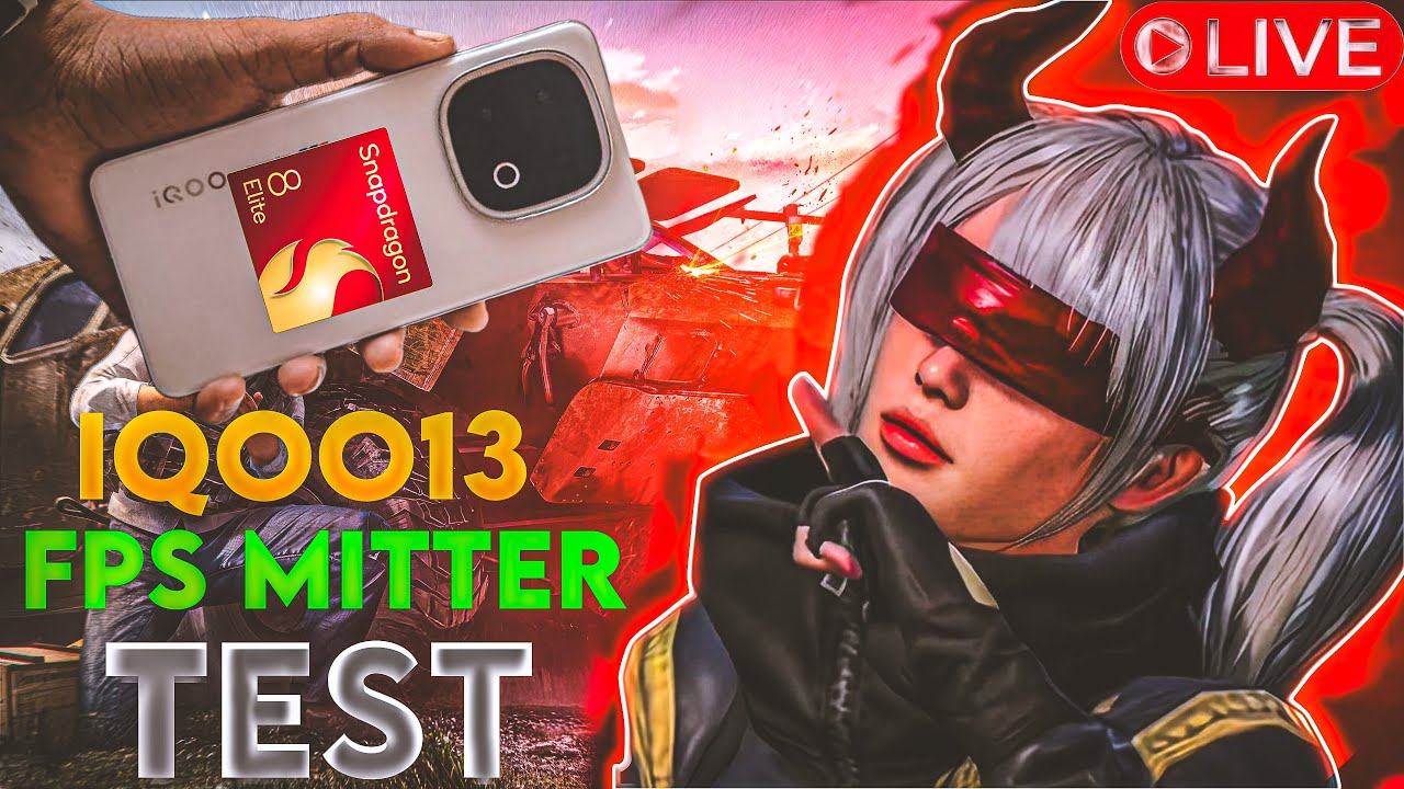 IQOO 13 5G 120 FPS TEST WITH FPS MITTER l LIVE - YouTube