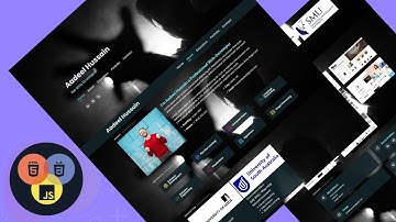 Fantastic Complete Portfolio Website From Scratch Using HTML CSS Bootstrap & jQuery | THE WEB-FIX