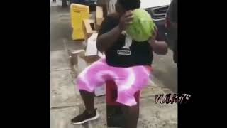 Fat Nigga Finds Howard The Alien in a Watermelon