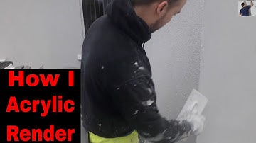 How I Acrylic Render Coloured Rendering Thin Coat Apply & Finish