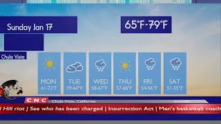 Weather Forecast Chula Vista, California  ▶ Chula Vista weather Forecast and local news 01/17/2021