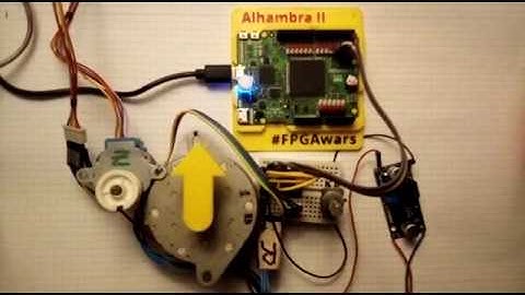 Stepper Motor Control FPGA  #Icestudio #FPGAwars