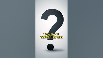 Guess What 5 letter word , typed in all CAPITAL LETTERS, can be read the same upside down? #shorts