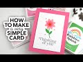 New to cardmaking heres how to make a very simple card