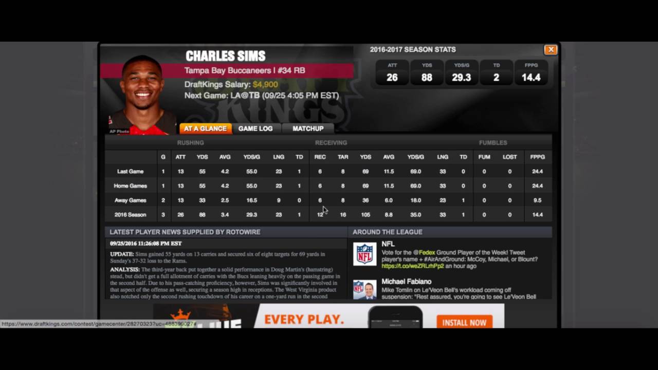 csuram88-nfl-week-3-draftkings-lineup-review-youtube