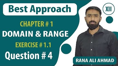 Math ( Part 2) II Chapter # 1 II Domain And Range