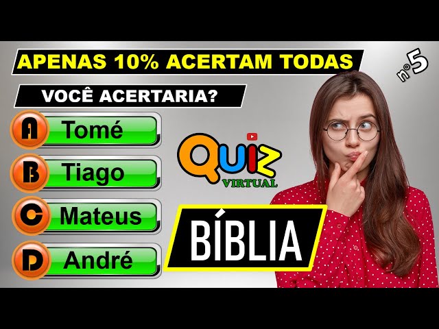 63 Perguntas Bíblicas: Quiz (nível médio) - Bíblia