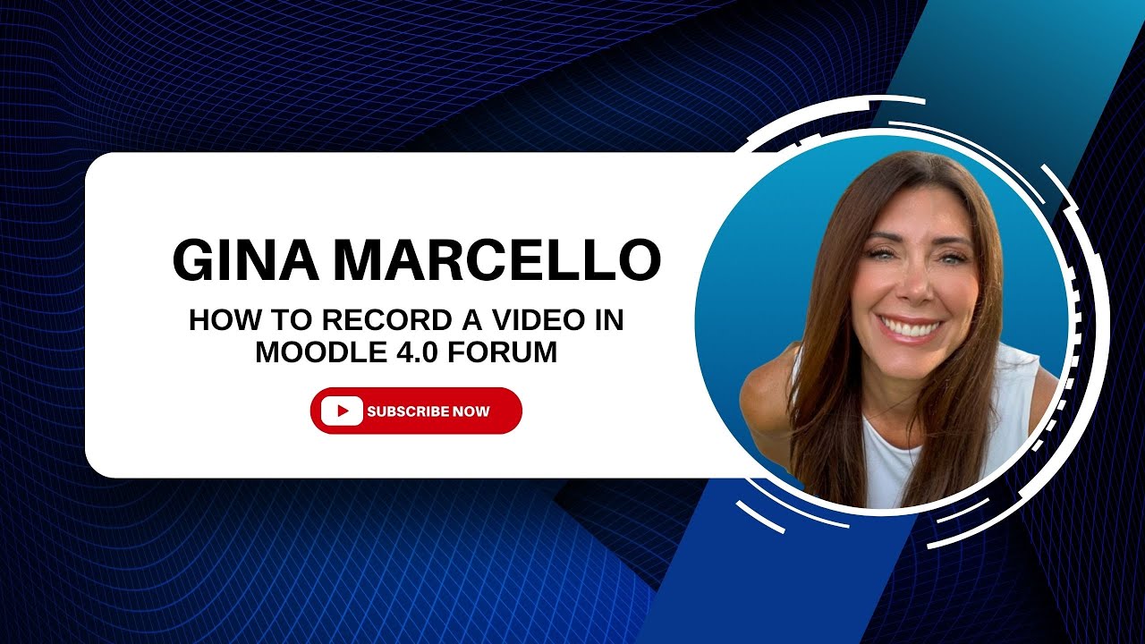 How to Record A Video In Moodle for Q&A Forums - YouTube