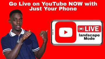 Livestream on YouTube Using the Phone. 2025 | landscape Mode