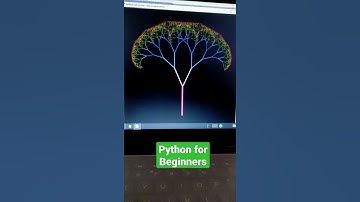 Rainbow Tree design using python programming language... #shorts #python #programming #coding