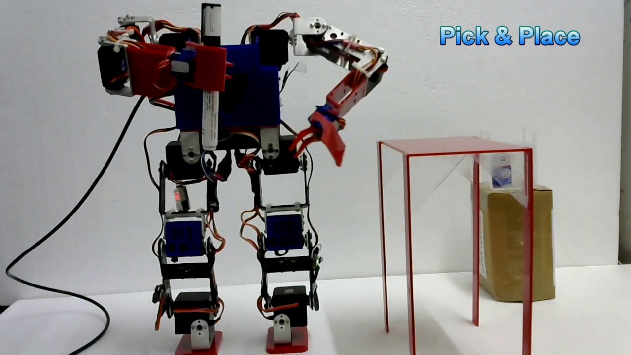Dynamically Balanced Biped Robot - YouTube