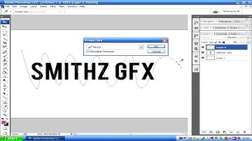 Photoshop CS3 - Glow Line Around Text Tutorial