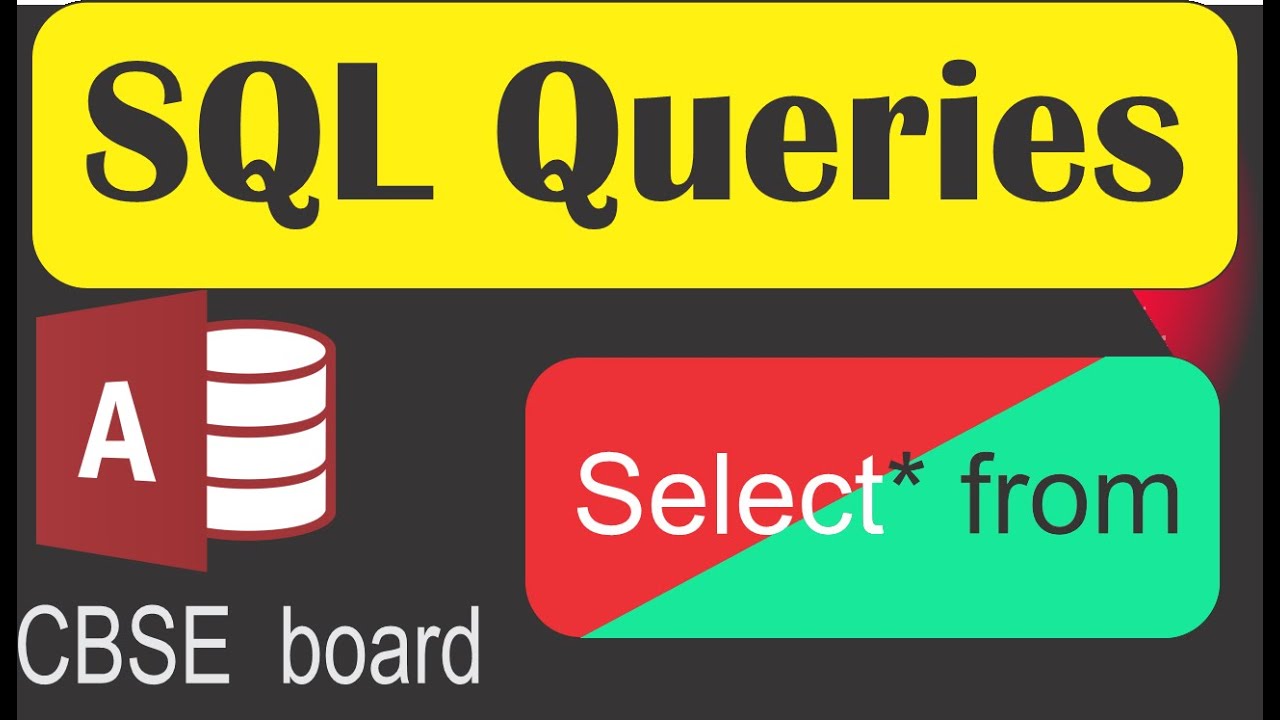 How to create SQL query using like operator in SQL in Ms Access#access ...