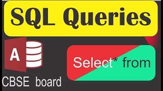 How to create SQL query using like operator in SQL in Ms Access#access #microsoftaccess #sql