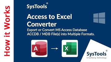 Access Database to Excel Converter Tool by SysTools | Convert ACCDB & MDB to Excel File Format