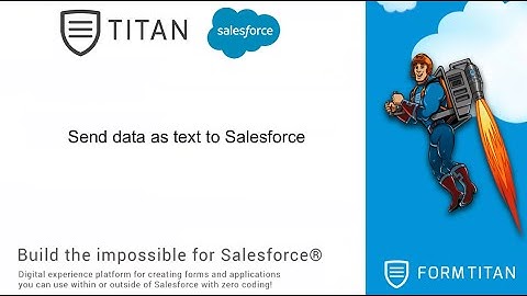 Send data as text to Salesforce