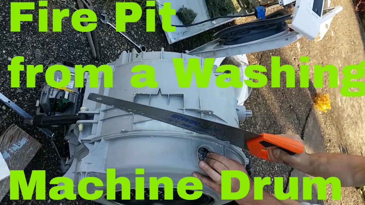How To Make A Fire Pit Out Of A Washing Machine Drum Stainless