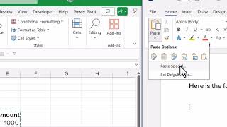 Microsoft Office 365 - Copy-Paste Special