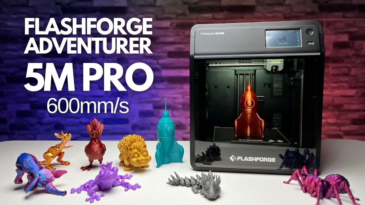 Flashforge 3D Adventurer 5M Series with specifications
