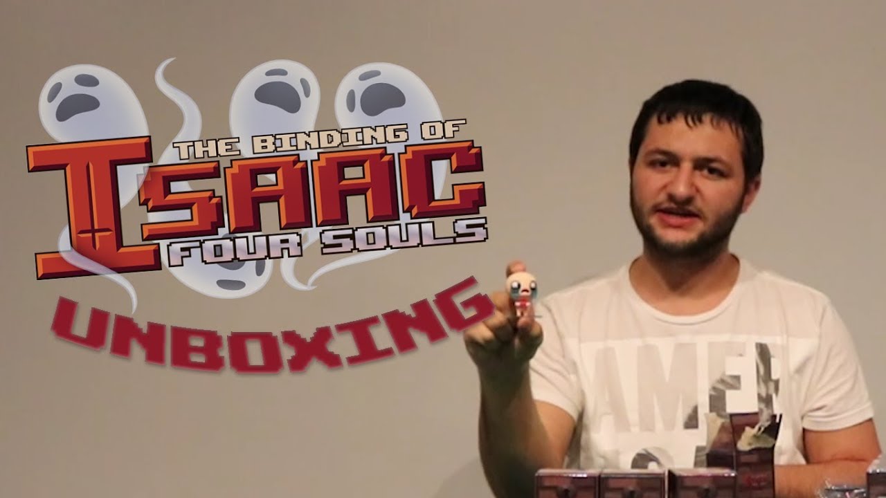 Binding of Issac Four Souls Kickstarter Unboxing YouTube