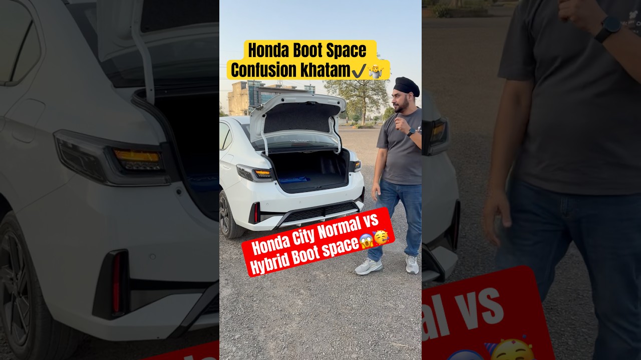 Honda City Hybrid Boot Space #shorts #ytshorts #hondacity #bootspace