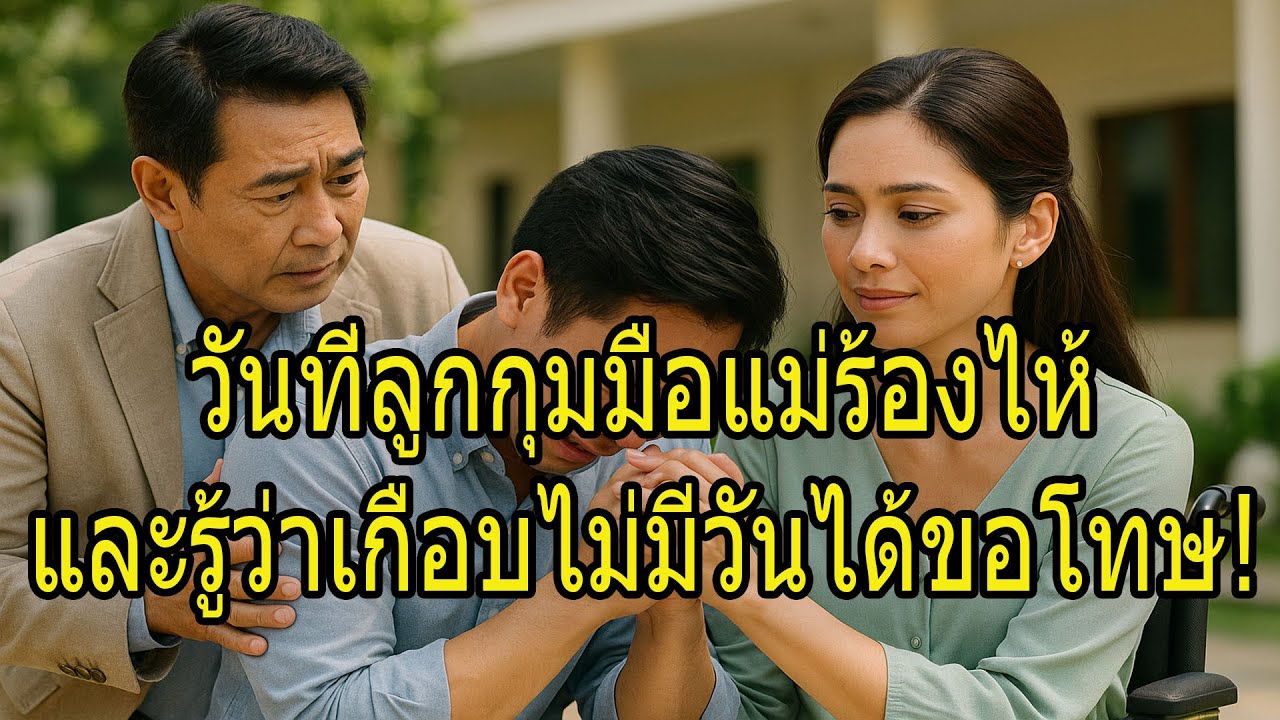 วันที่ลูกกุมมือแม่ร้องไห้—และรู้ว่าเกือบไม่มีวันได้ขอโทษ!