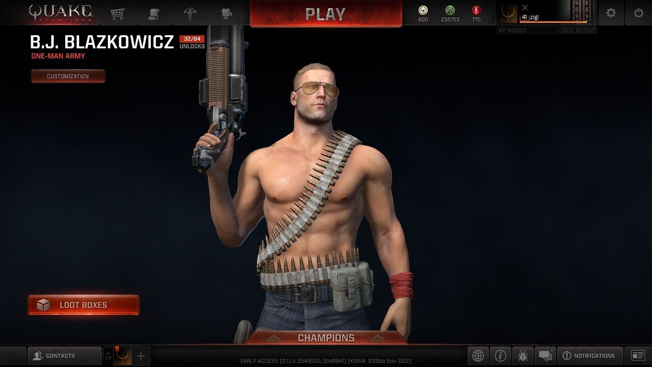 Quake Champions |#2| B.J. Blazkowicz - TDM - Awoken