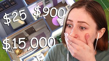 Building in The Sims but Each Room is a Different Budget