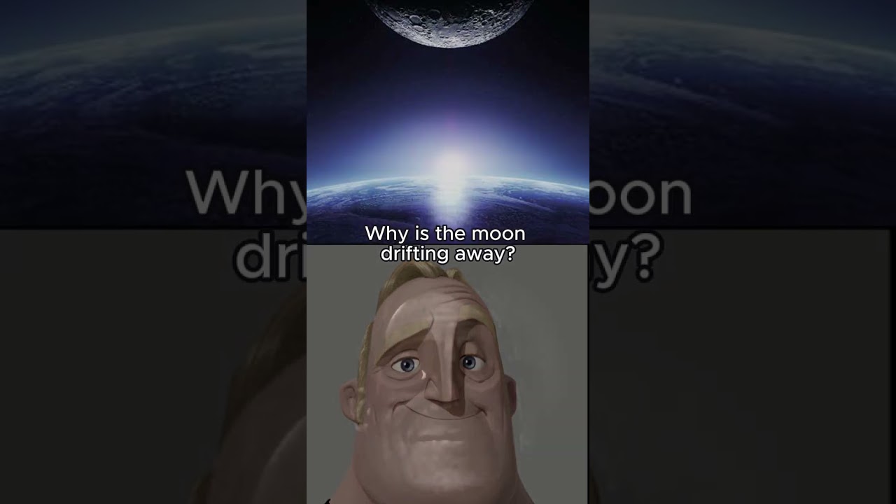 Why is the moon drifting away? 