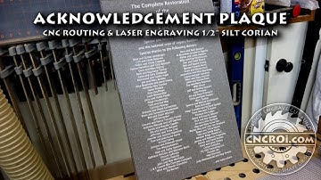 Custom Acknowledgement Plaque: Silt Corian