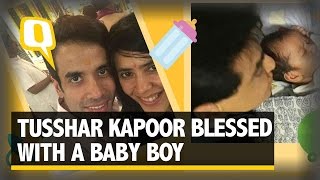 The quint: tusshar kapoor blessed with a baby boy