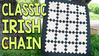 Skip Tiny Pieces, Sew A Fast Irish Chain Twin Quilt Instead Perfect for Bed Size Quilts | Blackthorn