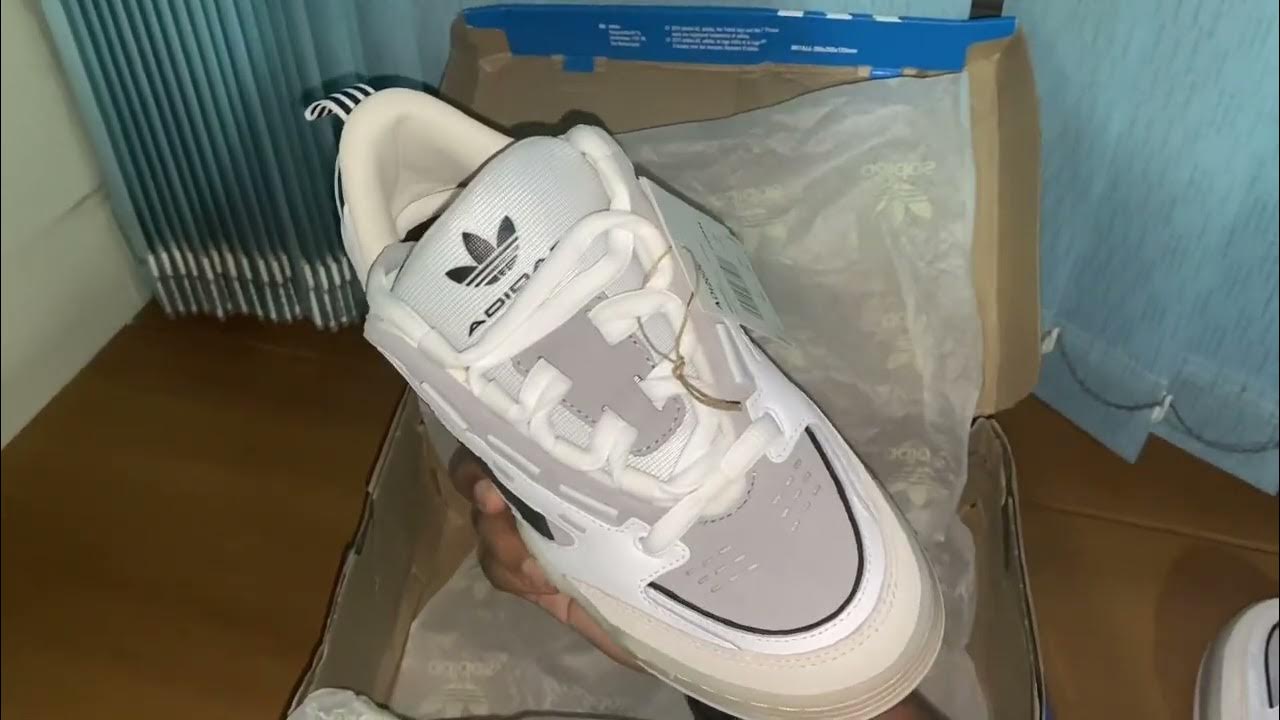 Chalk - On Tênis Adi2000 White Unboxing + YouTube Feet