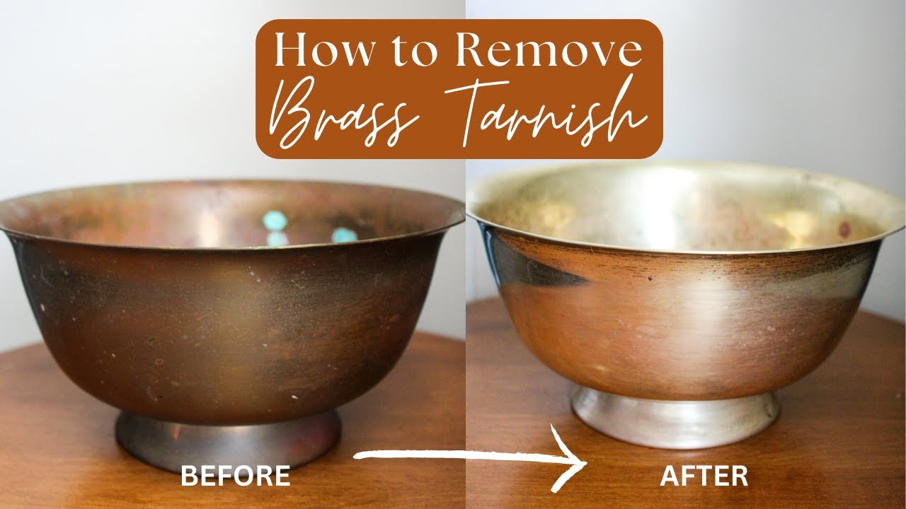 How to Clean Brass Tarnish, Restoring Antique Brass Bowl