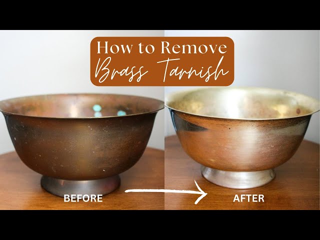 How to Clean Brass Tarnish, Restoring Antique Brass Bowl