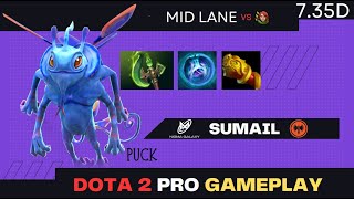 SumaiL - Puck Mid vs Windranger | Dota 2 Pro Gameplay - Full Game [Patch 7.35d]