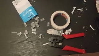 Wiring an ethernet cable in my apartment.