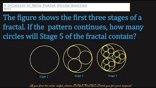 Fractals | Sequences |Patterns | Competition Maths | Mathematics Contest Problems
