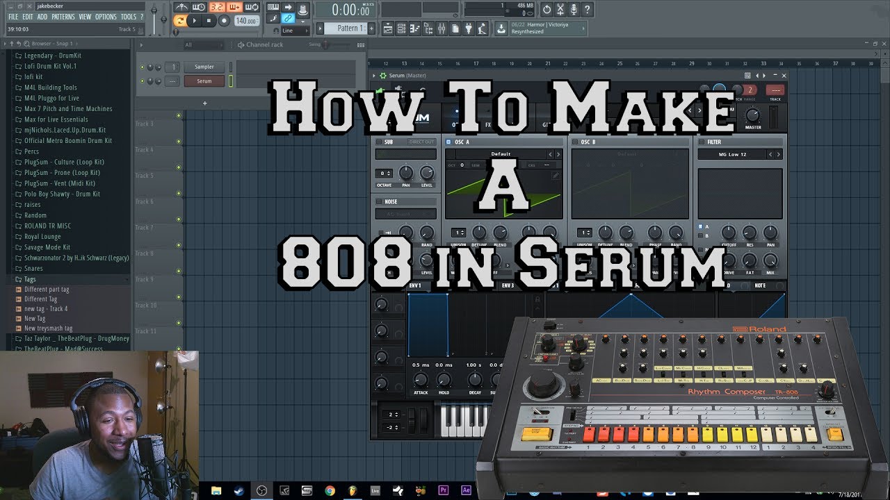 How to make A Custom 808 in Serum Easy and Fast - YouTube