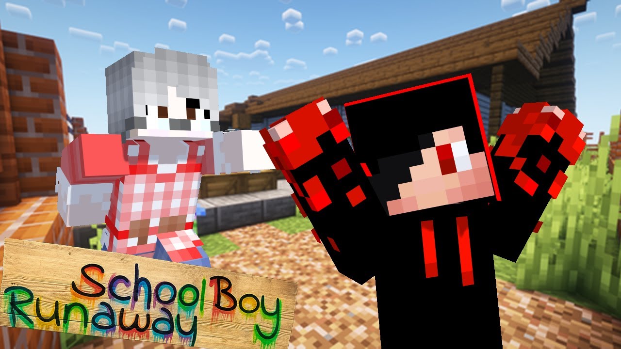 მე გავიქეცი ბოროტი ბებოსგან Schoolboy Runaway Minecraft-ში!