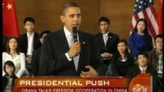 Obama on Freedoms,Twitter in China