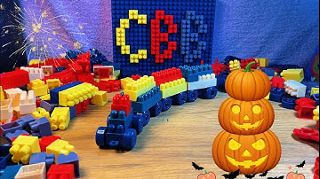 Satisfying Lego Big Train 🚂🚃 ASMR Building Blocks #lego #asmr 