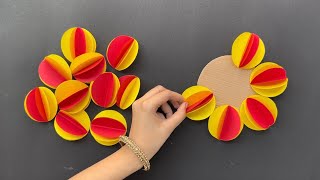 Beautiful and Easy Wall Hanging / DIY Paper craft For Home Decoration / Paper Flower Wallmate