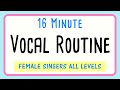 16 minute vocal warm up routine for female singers voice