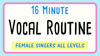 16 Minute Vocal Warm Up Routine for Female Singers Voice