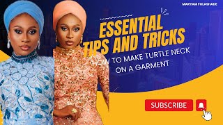 How To Make Turtle Neck On A Garment. Pattern Sewing.