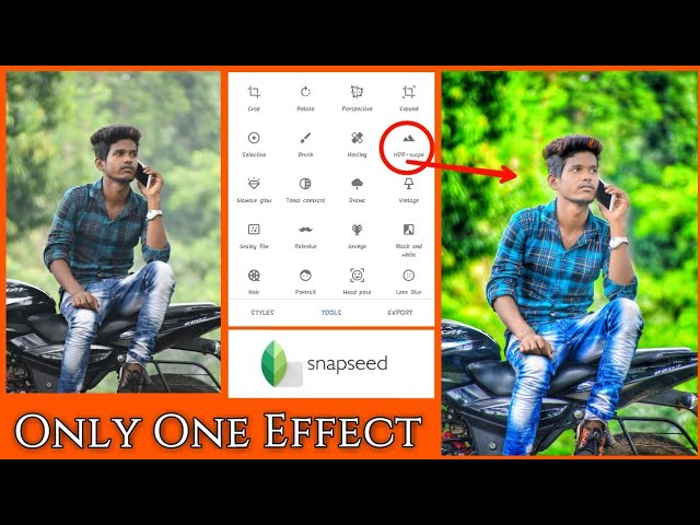 HDR Scape Effect Use In Snapseed 🔥 | Snapseed Photo Editing | Click One  Button | Part-6