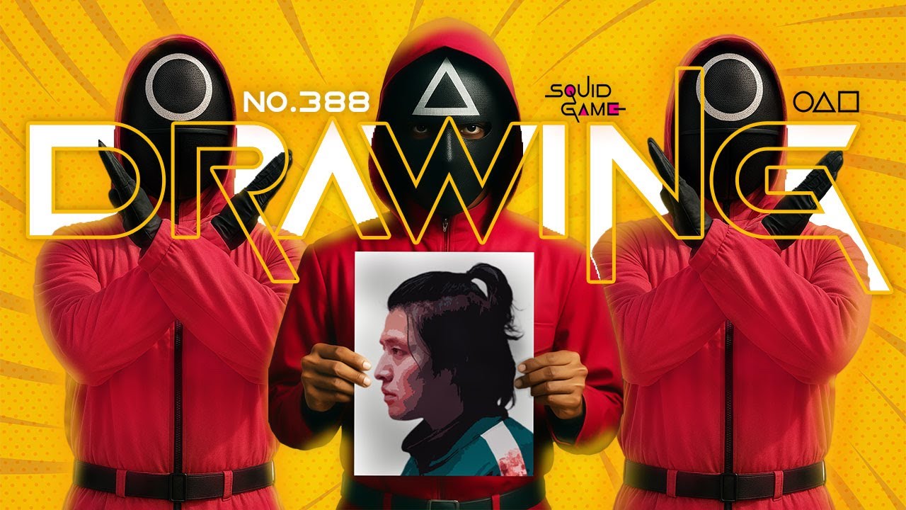 Drawing Kang Dae-ho From Squid Game || Player 388