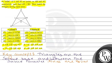 In \( \triangle \mathrm{ABC} \), If \( \mathrm{L} \) and \( \mathrm{M} \) are points on \( \math...